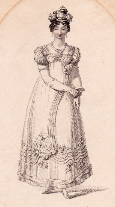 Bridal Dress Ackermann's Repository April 1818