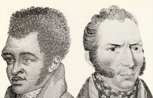 Bill Richmond (left) & Dutch Sam - two boxers whose physique drew artists to the Fives Court