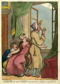 Looking at the comet.